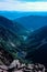 Summit view from atop the Maroon Bells, Aspen. Colorado Rockies