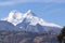 Summits of the snowy Huandoy (6 395 masl) belongs to the Cordillera Blanca, located in Caraz - Peru