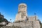 Summonte, province of Avellino. the view of the medieval tower of the castle of Summonte. Irpinia, Campania, Italy.