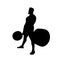 Sumo deadlift silhouette logo.