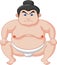 Sumo wrestler cartoon