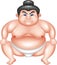 Sumo wrestler cartoon