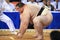 Sumo wrestler ready to attack