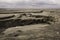 Sump reservoir of froth copper mining tailings dam. Zelazny Most, Rudna, Poland.