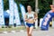 SUMY, UKRAINE - June 6, 2021: Winner of 20km race walk women championship Lyudmyla Olyanovska