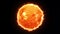 Sun 4k, Sun Solar Atmosphere isolated on background, Close-up of sun against green screen, 4K 3D Sun rotating loop on green