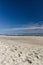 The sun beats down the wrinkles on the beach sand - Assateague, MD, USA