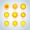 Sun burst star logo icons. Sun star, summer, nature, sky, summer. Sunshine sun logo. Sun icon. Sun logo. Nature sun star.