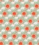 Sun with clouds seamless pattern