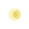 the sun colored icon. Element of summer pleasure icon for mobile concept and web apps. Cartoon style the sun colored icon can be