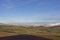 The Sun coming up over the Angus Glens looking towards Glen Esk, with snow on the tops of the Hills.