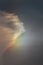 Sun dog Parhelion in Winter Sky