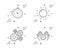 Sun energy, Cogwheel and Timer icons set. Safe time sign. Solar power, Engineering tool, Deadline management. Vector