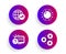 Sun energy, Online quiz and World statistics icons set. Gears sign. Solar power, Web support, Global report. Vector