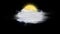 Sun Fog, Weather Forecast Icon with Alpha Channel