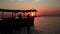 Sun Framed by a fishing boat silhouette in Rabbit Island