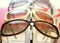 Sun glasses.close up shades and sunglasses in optician\'s shop