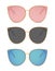 Sun glasses isolated summer illustration. Sunglasses beach cool fashion eyewear