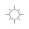 Sun grey sketch vector icon. Astronomy related sign