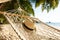 Sun Hat On Hammock At Beach