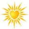 Sun heart logo