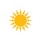 Sun icon. Modern weather icon. Flat vector symbols