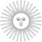 Sun of Inca graphic icon