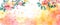 Sun-kissed Floral Watercolor Spring Background