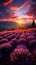 Sun-Kissed Lavender: France\\\'s Grenoble Beckons with Serene Sunset Beauty