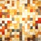 Sun-kissed Mosaic Pattern: Vibrant Orange Squares On Beige And Bronze Background