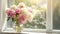 Sun-kissed Peonies: Floral Beauty in a Room Display