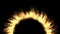 Sun light fire abstract corona flame 4k