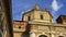 Sun light milan basilica of san lorenzo maggiore front panorama 4k italy