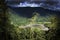 Sun lights up the jungle, Amazon, Ecuador