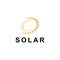 Sun logo design template.solar symbol icon vector