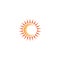 Sun logo template vector