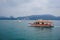 Sun Moon Lake, Taiwan - May 31, 2019: Vacation on a mountain lake and sailing on boats