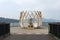 Sun Moon Lake, Taiwan- November 15, 2019: Art Nesting Plan installation at Ita Thao pier