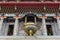 Sun Moon Lake, Taiwan- November 15, 2019: Incense Burner at the entrance of Wen Wu Temple