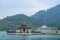 Sun Moon Lake, Taiwan- November 15, 2019: Ita Thao pier near Ita Thao Visitor Center