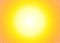 Sun orange halftone circles horizontal background. Sunny yellow frame using halftone dots texture. Vector illustration.