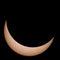 The Sun partially eclipsed during the total solar eclipse of 2017-aug-21, USA