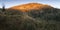 Sun on the peak of Mount Banks in the Blue Mountains in Australia