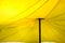 Sun protction awning made of yellow texture