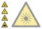 Sun Radiation Warning Collage of Infection Icons