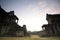 Sun rise of Angkor Wat in the morning,Cambodia