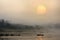 Sun rise river view