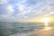 Sun Rises on Beautiful White Sand Florida Beach
