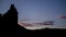 The Sun Rises on Chimney Rock in Capitol Reef