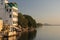 Sun rises on the Ghats of Udaipur